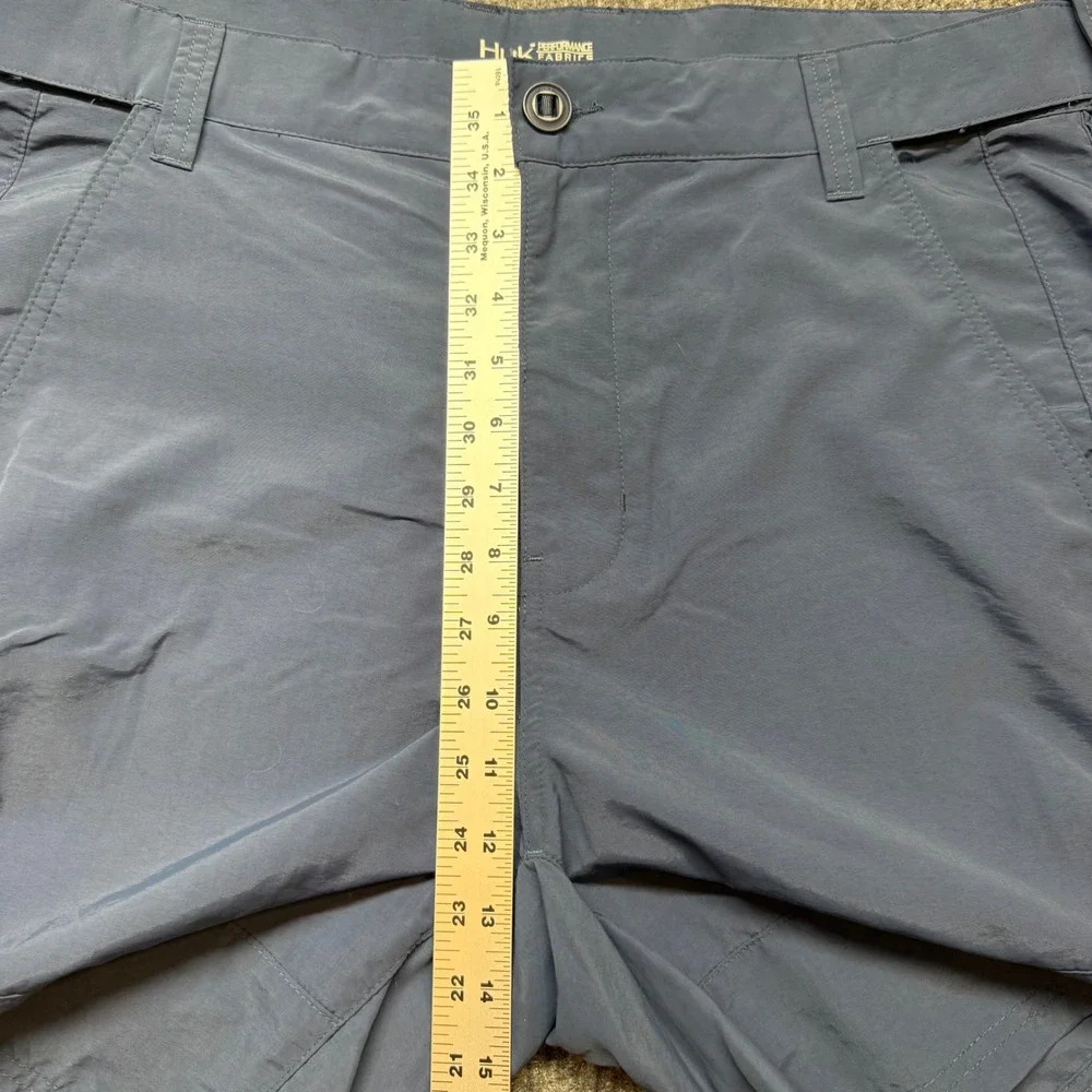 Huk Fishing Shorts Mens XXL Blue Performance Nylon‎ Cargo Hiking Board Shorts